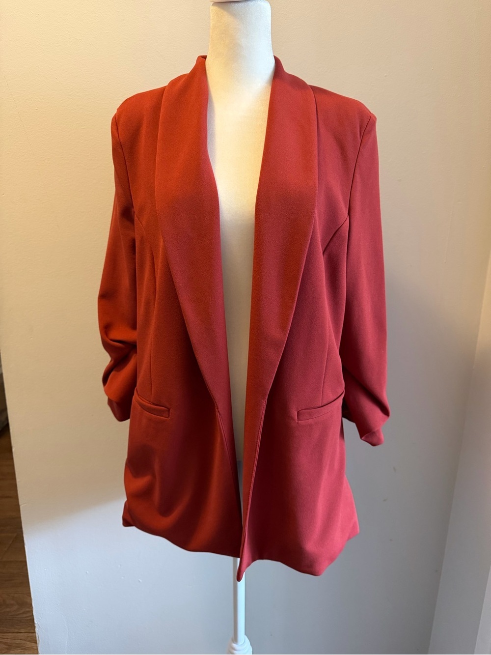 BB1 Rust Open-Front Blazer Jacket - Picture 2 of 6